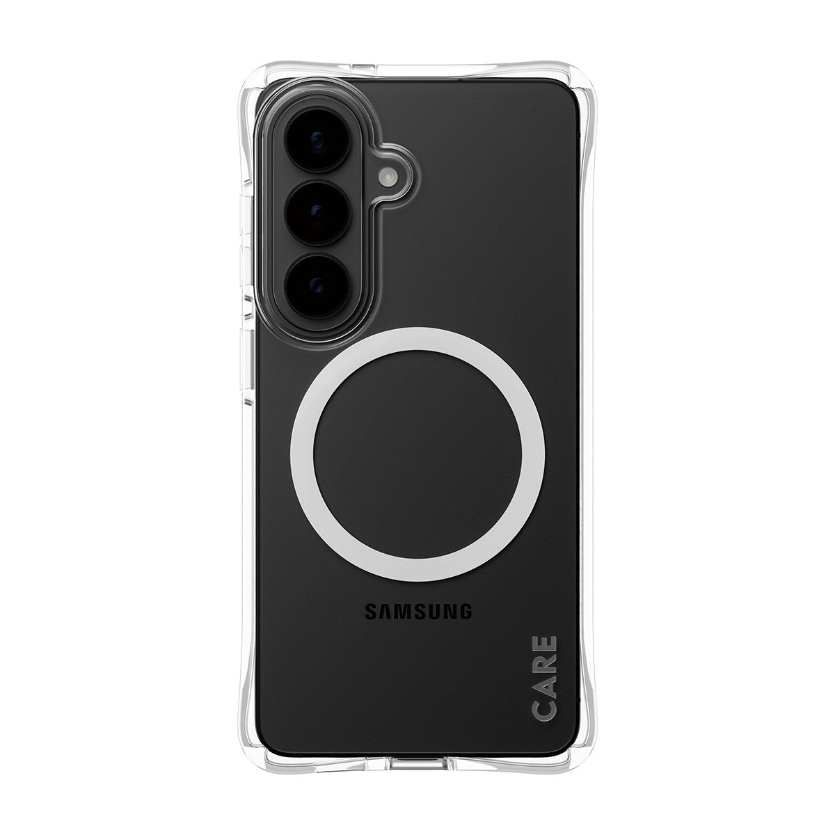 CARE™ by PanzerGlass® Samba Case Transparent w. White Qi Samsung Galaxy S26